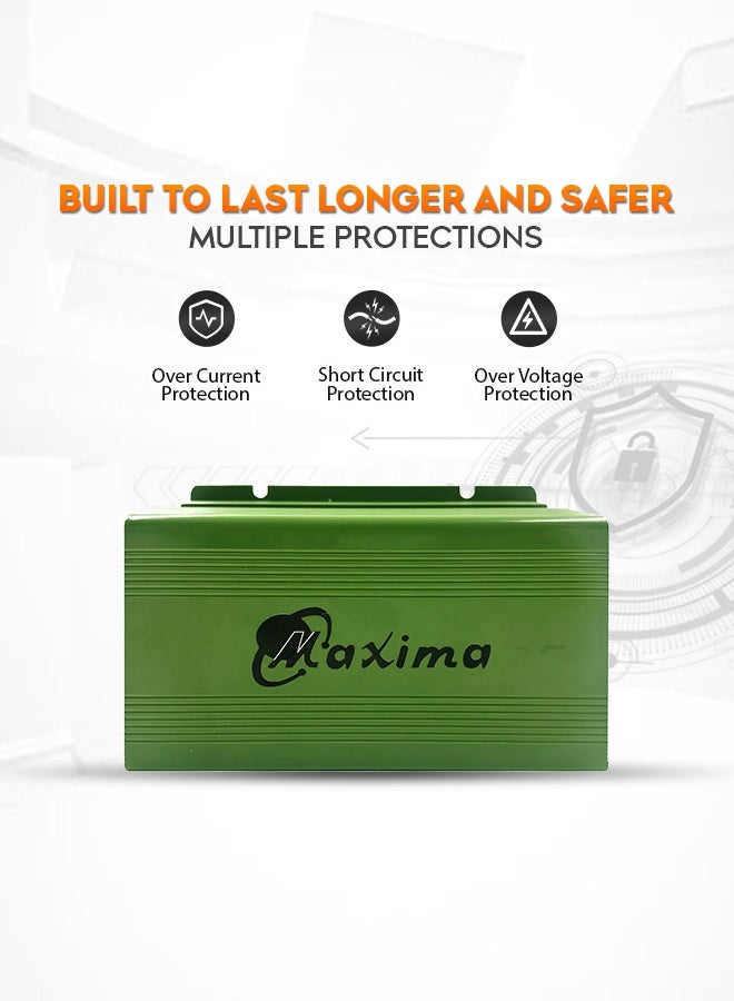 ماكسيما شاحن بطارية ومزود طاقة 24 فولت 15 أمبير - Image 2